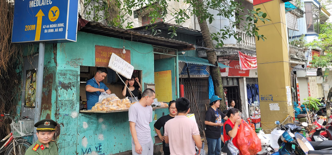 Hình ảnh do nhà báo Phạm Gia Hiền chụp tại khu Tân Ấp, quận Ba đình, Hà Nội