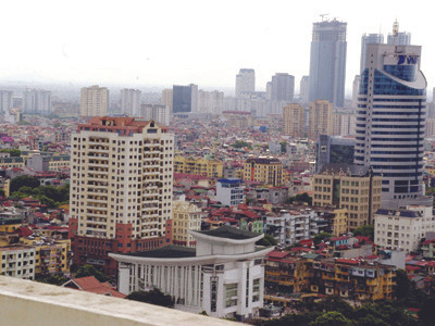 Đất phía tây Hà Nội . Ảnh: Phạm Yên Đất phía tây Hà Nội