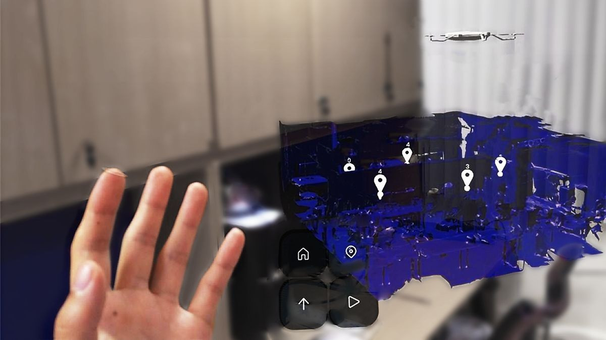 FlyVision - Hệ thống kiểm tra dựa trên máy bay không người lái để giám sát an toàn tòa nhà (Ảnh: Peisen Xu) FlyVision - Hệ thống kiểm tra dựa trên máy bay không người lái để giám sát an toàn tòa nhà (Ảnh: Peisen Xu)