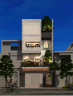 Đất méo mó vẫn xây được nhà phố 4 tầng đẹp như mơ ảnh 1