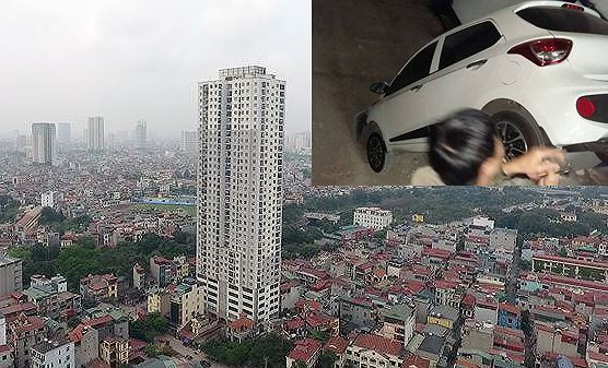 Chiếc ô tô bị trượt thang vận từ tầng hầm 3 cắm đầu xuống tầng hầm 4. Nhiều ôtô bị 'nhốt' dưới hầm chung cư, 'cò thổi giá đất' náo loạn Vân Đồn ảnh 5