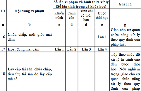 Đề xuất buộc thôi học sinh viên sư phạm bán dâm đến lần thứ 4 ảnh 1
