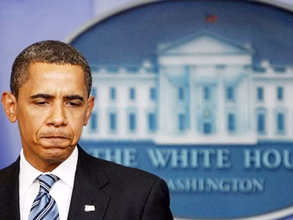 Nét mặt âu lo của ông Obama
