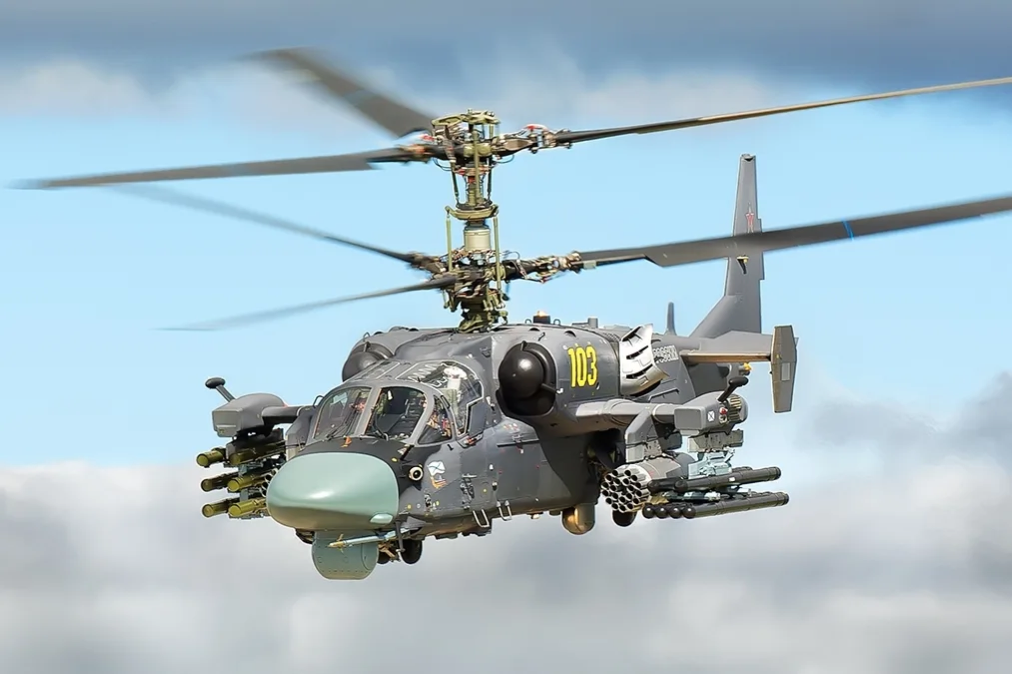 Trực thăng trinh sát-tấn công Ka-52 Alligator. Ảnh: Alexander Polegenko/TASS. Trực thăng trinh sát-tấn công Ka-52 Alligator. Ảnh: Alexander Polegenko/TASS.