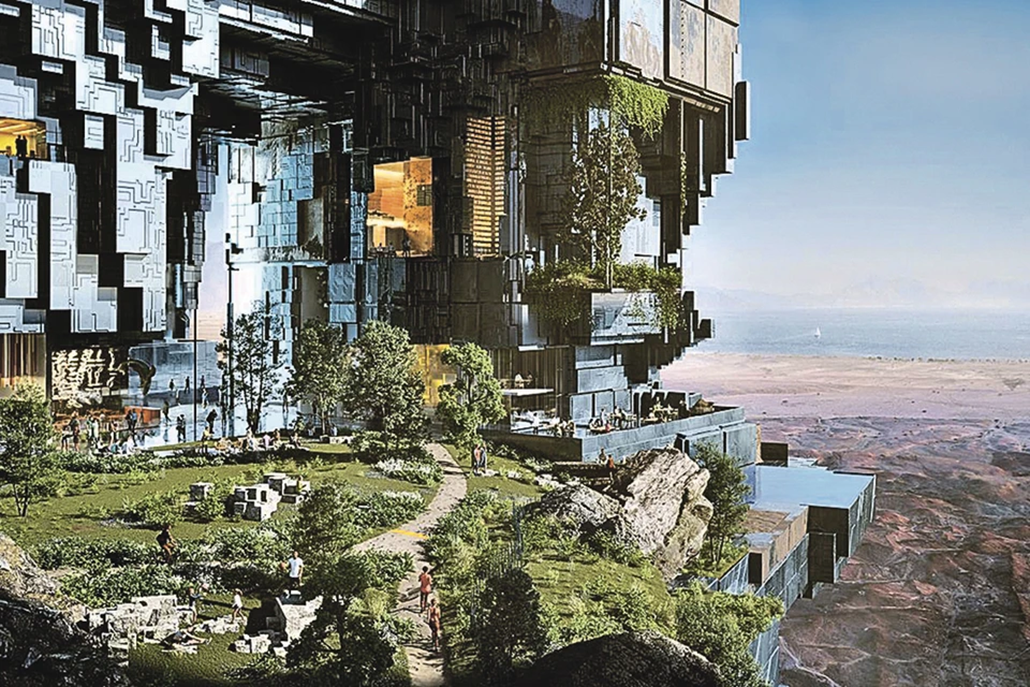 Ả Rập Saudi đang xây dựng thành phố tương lai Neom trên sa mạc. Đây là ý tưởng của thái tử Mohammed bin Salman. Ảnh: neom.com. Ả Rập Saudi đang xây dựng thành phố tương lai Neom trên sa mạc. Đây là ý tưởng của thái tử Mohammed bin Salman. Ảnh: neom.com.