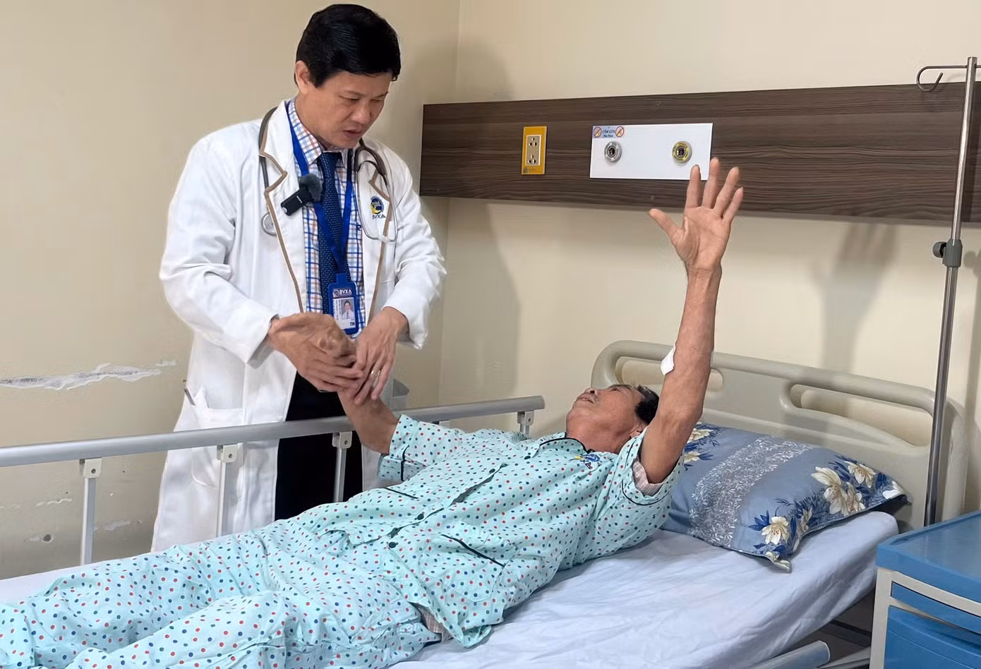 Sau can thiệp, sức khỏe của bệnh nhân đang bình phục tốt