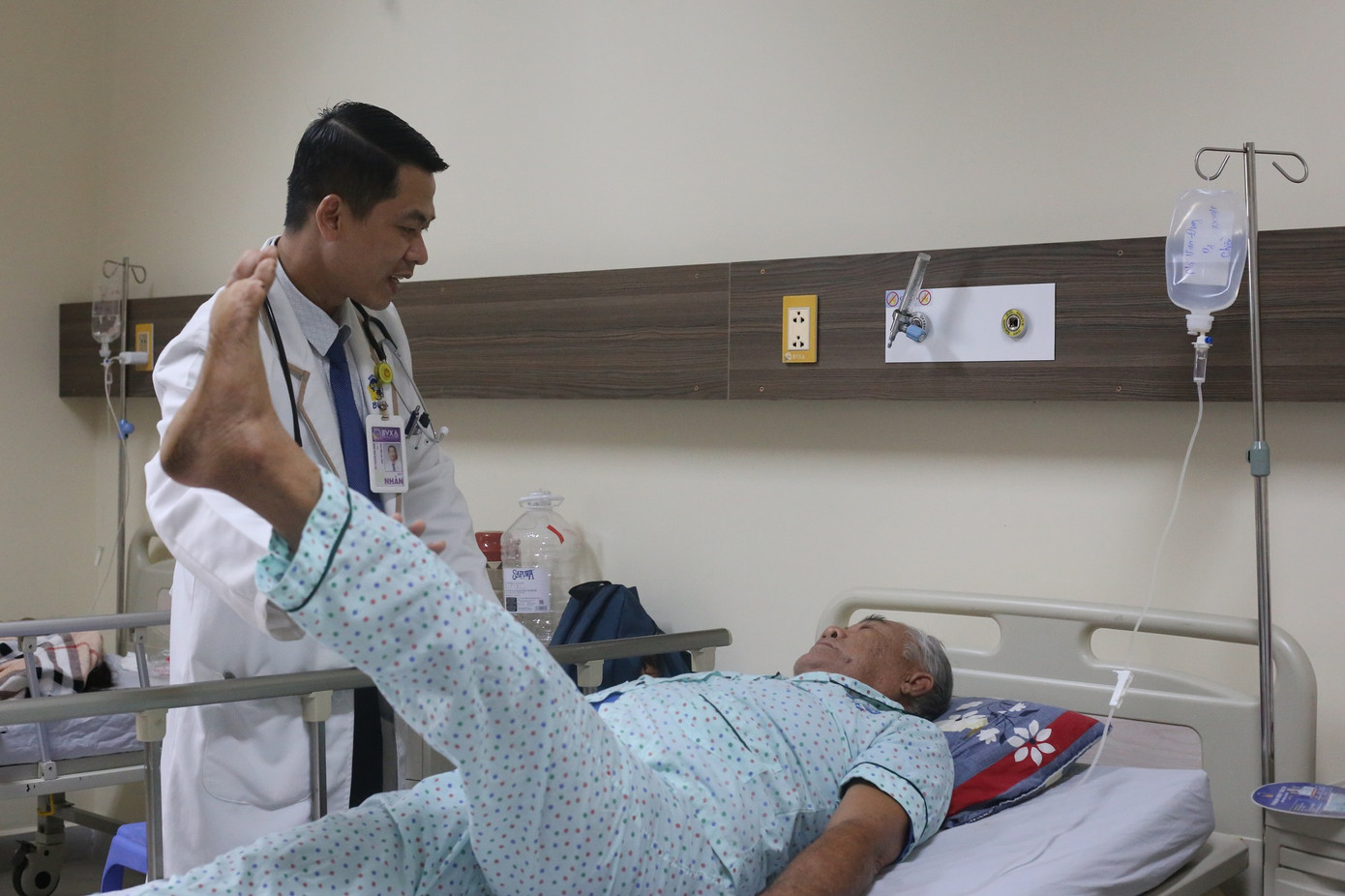 Sau khi được sử dụng thuốc tiêu sợi huyết, sức khỏe của ông Đ. đã bình phục tốt Sau khi được sử dụng thuốc tiêu sợi huyết, sức khỏe của ông Đ. đã bình phục tốt