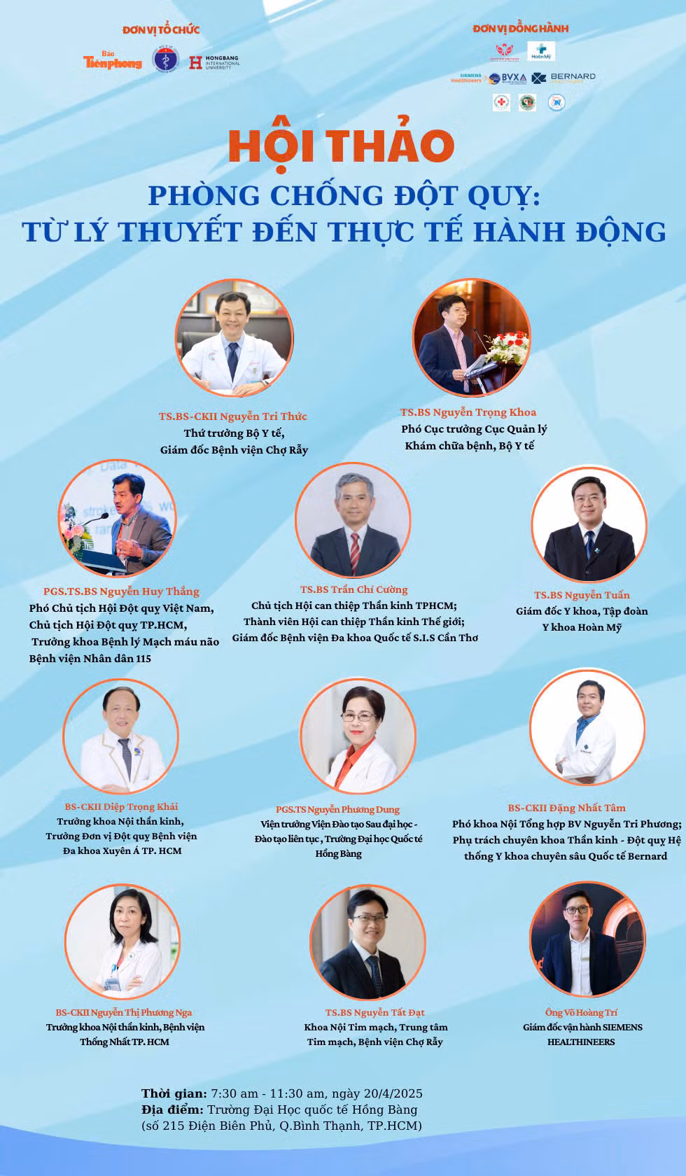 Đây là sự kiện quy tụ các chuyên gia đầu ngành trong lĩnh vực đột quỵ tim mạch trên cả nước.