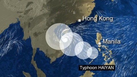 Hãng BBC cho hay cơn bão sẽ đổ bộ vào Việt Nam vào Chủ nhật