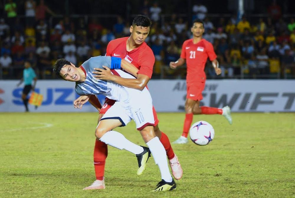 Ở vòng bảng AFF Cup 2018, Philippines từng đánh bại Singapore với tỷ số 1-0 Ở vòng bảng AFF Cup 2018, Philippines từng đánh bại Singapore với tỷ số 1-0