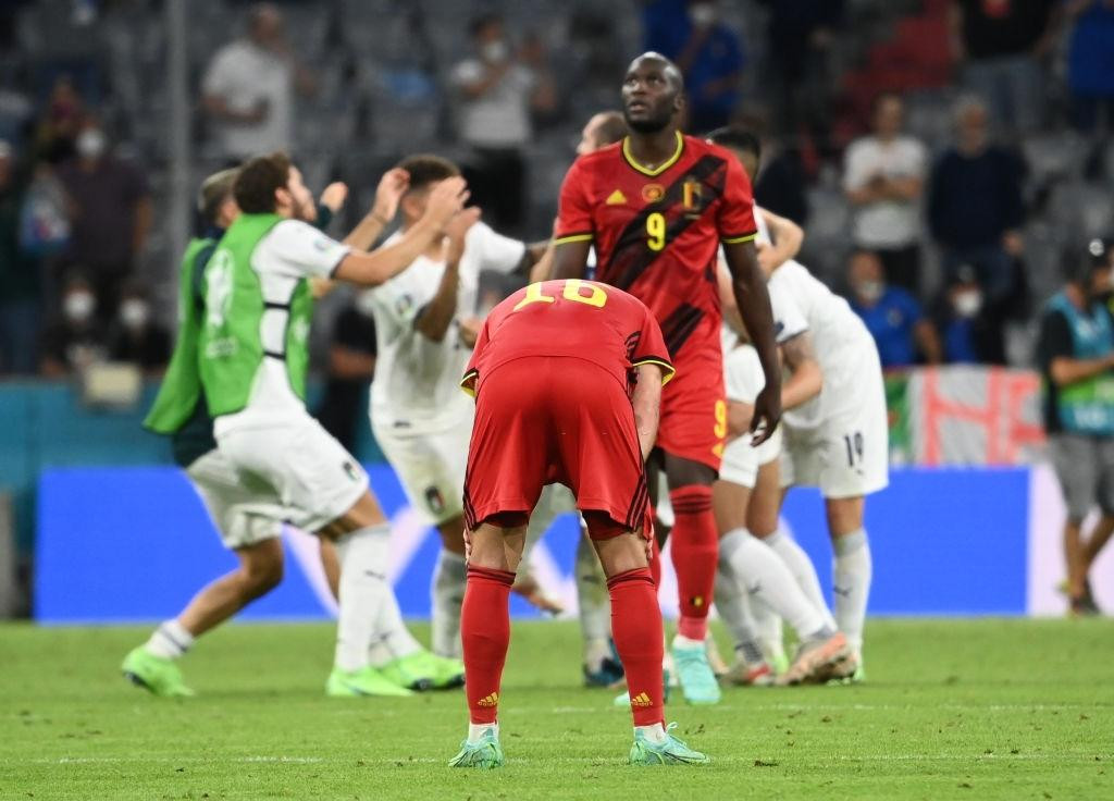Nỗi thất vọng của các cầu thủ Bỉ sau tiếng còi mãn cuộc