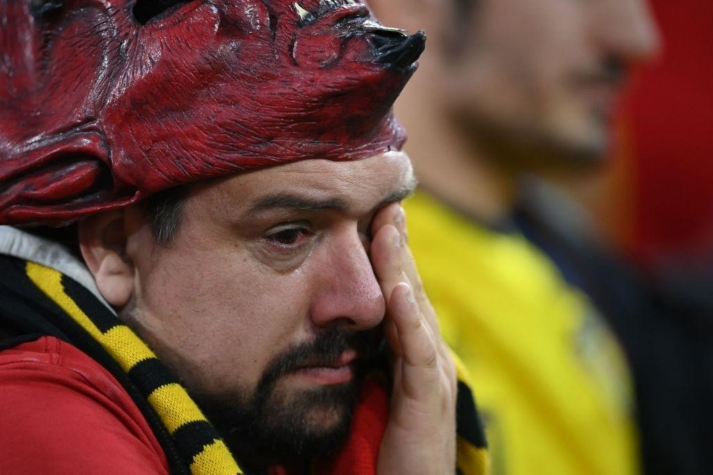 Nhiều CĐV Bỉ đã bật khóc trước thất bại của đội nhà ở Munich