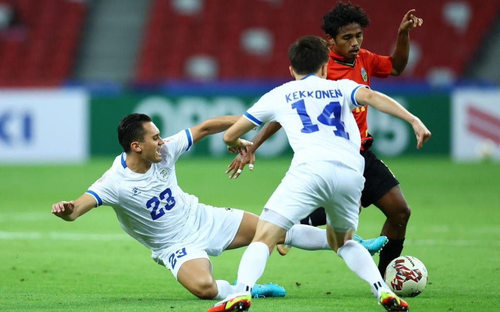 Timor Leste chơi tốt hơn ở hiệp 2 nhưng không thể ghi bàn thắng đầu tiên ở AFF Cup 2020 Timor Leste chơi tốt hơn ở hiệp 2 nhưng không thể ghi bàn thắng đầu tiên ở AFF Cup 2020