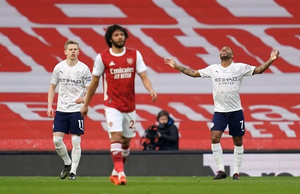 Arsenal đã để thua Man City trong cả 8 màn đụng độ gần nhất ở Ngoại hạng Anh