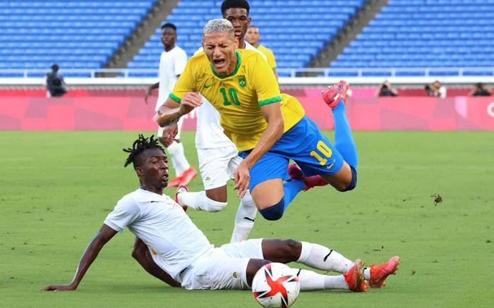 Olympic Brazil chơi áp đảo nhưng không thể xuyên thủng hàng thủ của Bờ Biển Ngà