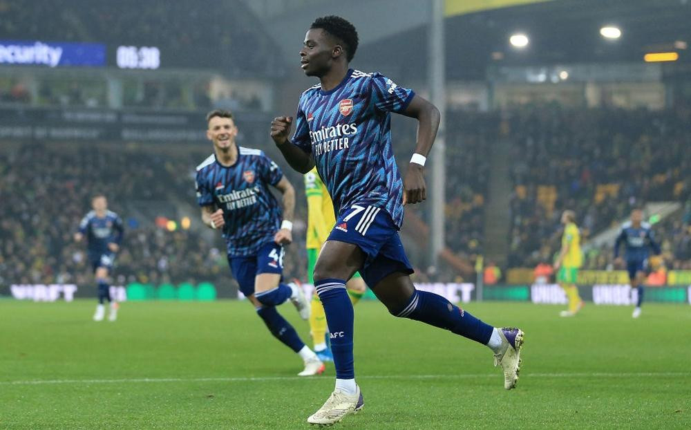 Tài năng trẻ Bukayo Saka tỏa sáng với cú đúp bàn thắng vào lưới Norwich Tài năng trẻ Bukayo Saka tỏa sáng với cú đúp bàn thắng vào lưới Norwich