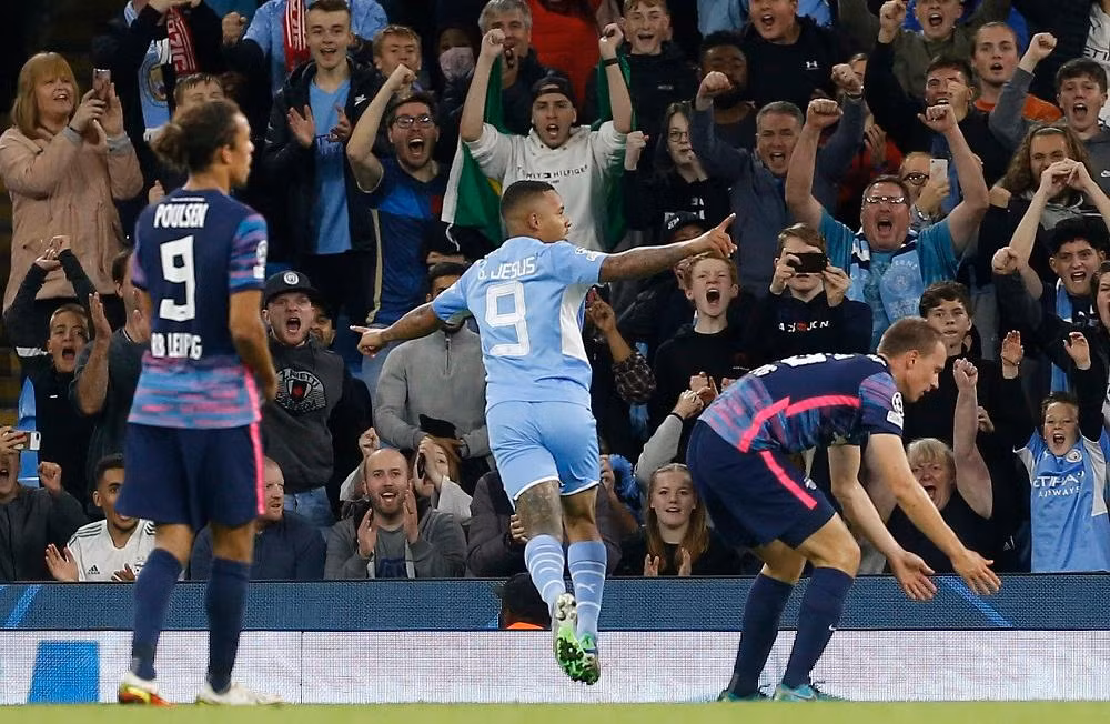Ở lượt đi, Man City đã dễ dàng đè bẹp RB Leipzig với tỷ số 6-3