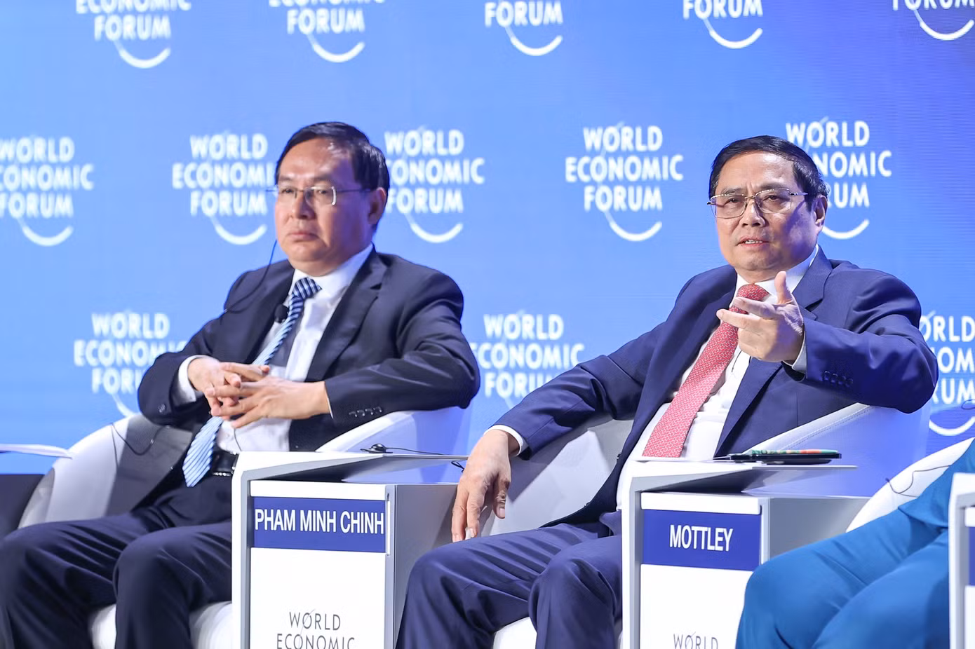 Thủ tướng Phạm Minh Chính phát biểu tại diễn đàn WEF