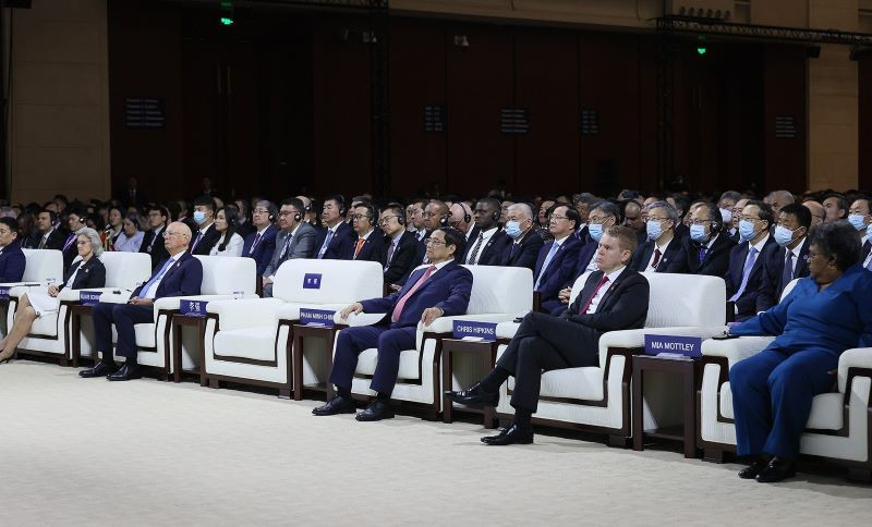 Phiên khai mạc Hội nghị WEF. Ảnh: Dương Giang Phiên khai mạc Hội nghị WEF. Ảnh: Dương Giang