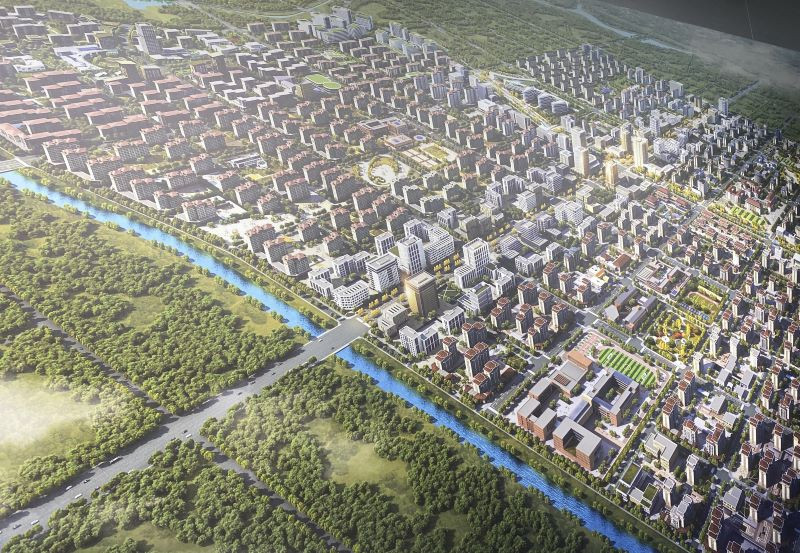 Thành phố trong mơ, thành phố tương lai của Trung Quốc. (Ảnh: Văn Kiên) Thành phố trong mơ, thành phố tương lai của Trung Quốc. (Ảnh: Văn Kiên)