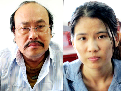 Hai đối tượng Nguyễn Văn Hòa và Lê Thị Cơ