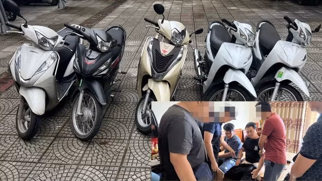 Hai anh em Phương bị bắt cùng tang vật.