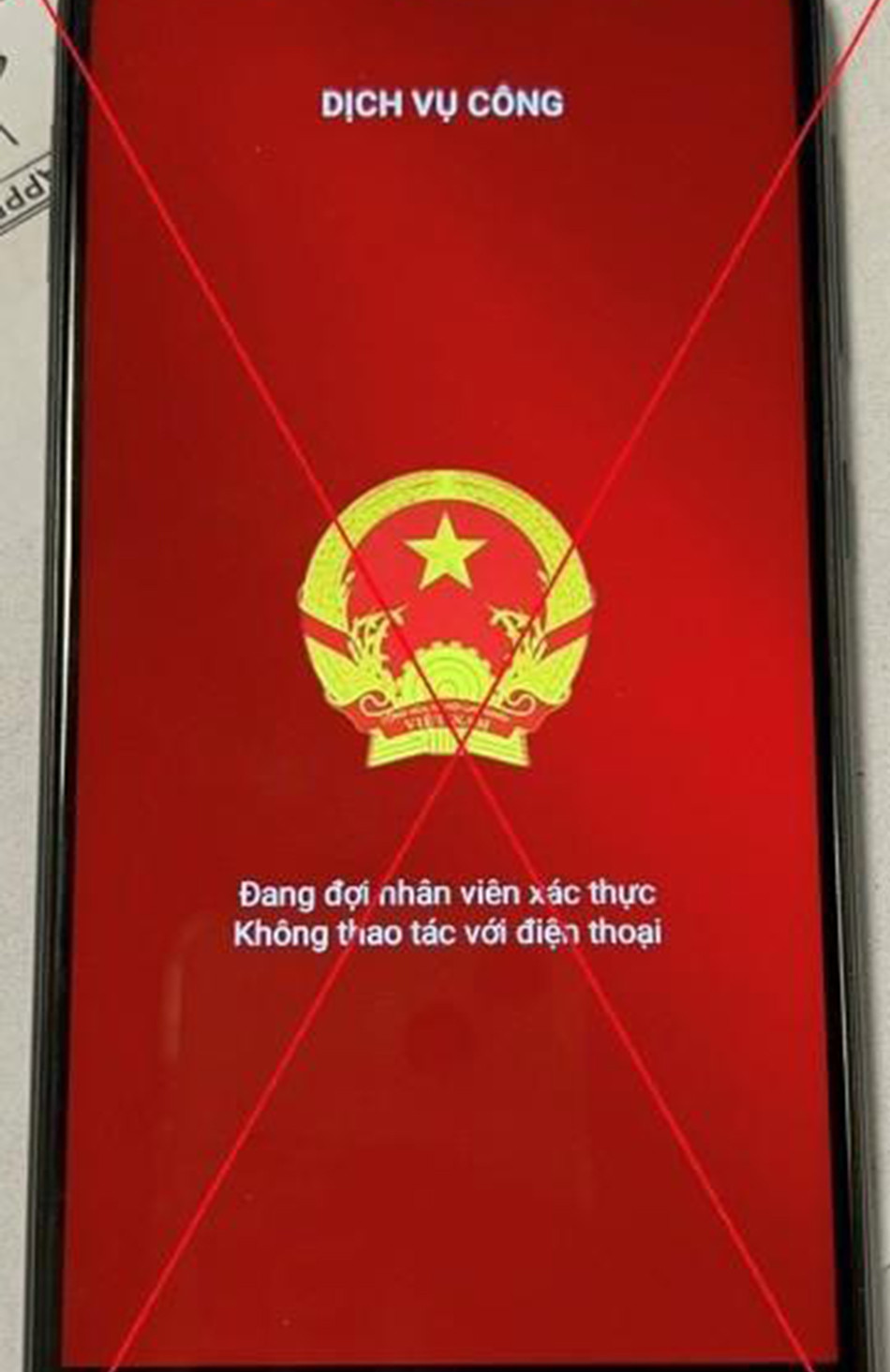 Phần mềm dịch vụ công giả mạo. Phần mềm dịch vụ công giả mạo.