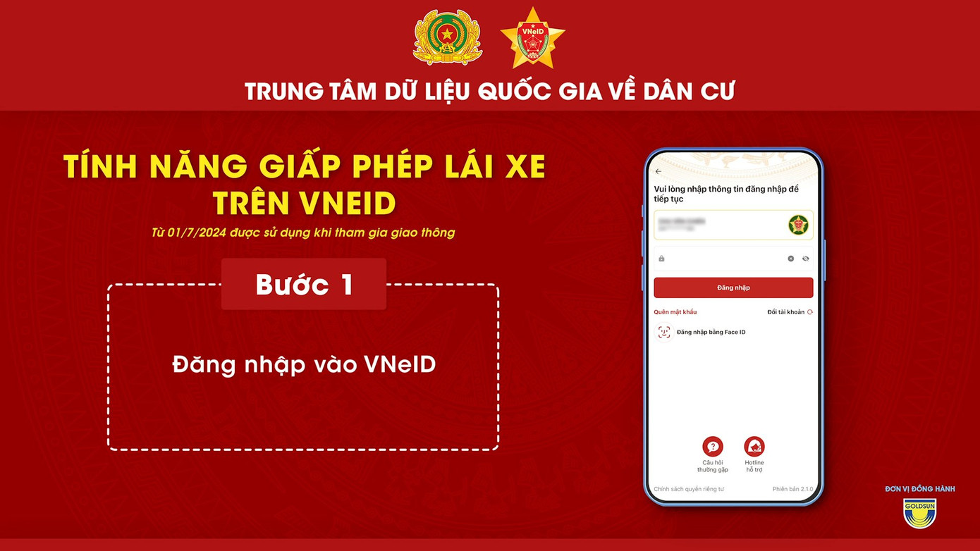 Tính năng giấy phép lái xe trên VNeID.
