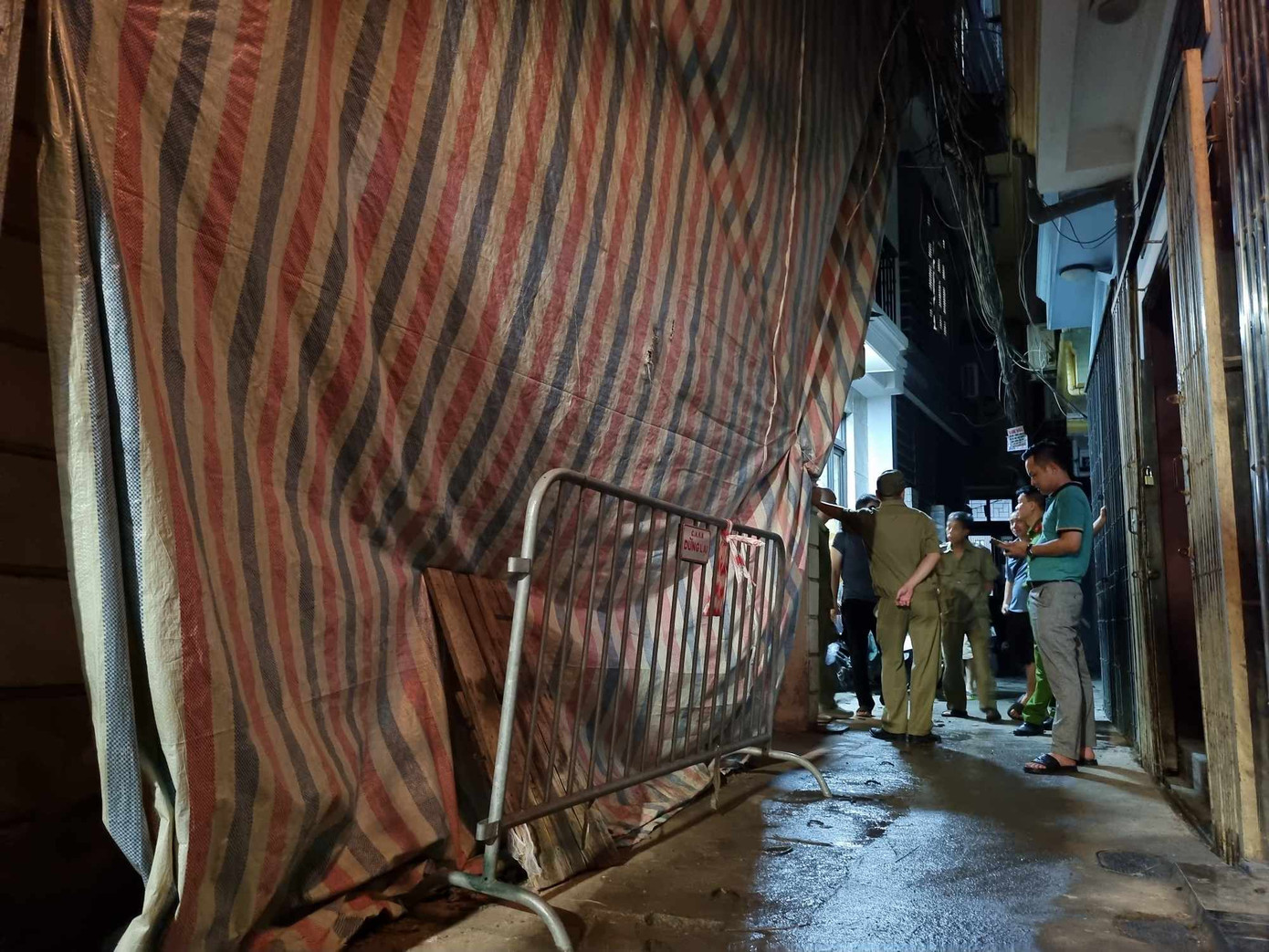 Khu vực xảy ra sự việc. Khu vực xảy ra sự việc.