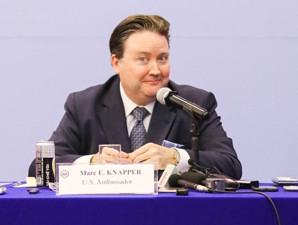 Đại sứ Mỹ tại Việt Nam Marc E. Knapper (ảnh: TTXVN).