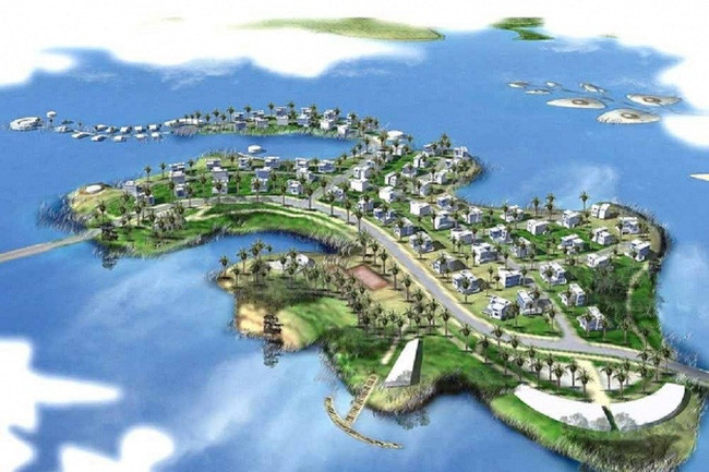 Hà Nội đã "khai tử" dự án khu du lịch quốc tế cao cấp Tản Viên (ảnh phối cảnh). Hà Nội đã "khai tử" dự án khu du lịch quốc tế cao cấp Tản Viên (ảnh phối cảnh).