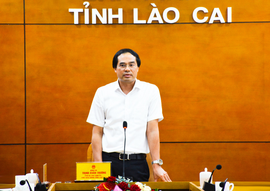 Chủ tịch UBND tỉnh Lào Cai Trịnh Xuân Trường. Chủ tịch UBND tỉnh Lào Cai Trịnh Xuân Trường.