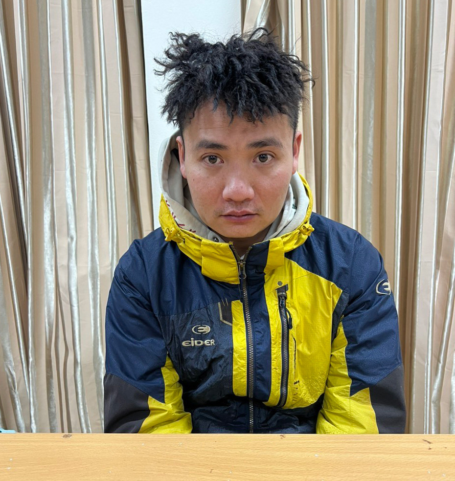 Đối tượng Trương Ngọc Hà Tuấn bị bắt giữ.