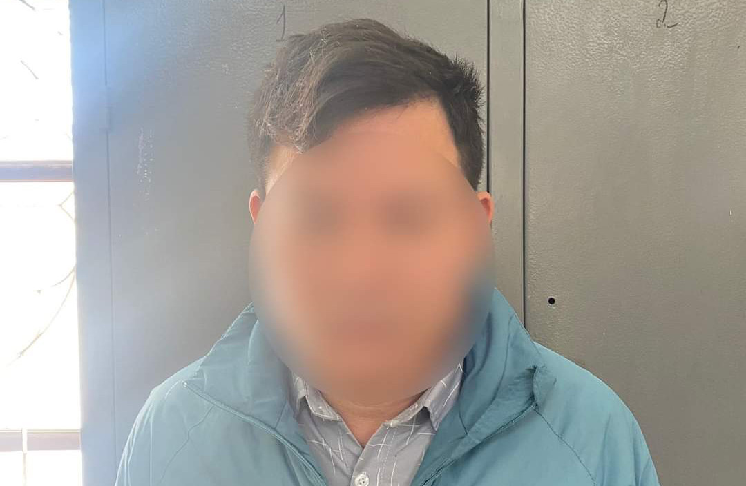 Một trong hai đối tượng bị khởi tố. Một trong hai đối tượng bị khởi tố.