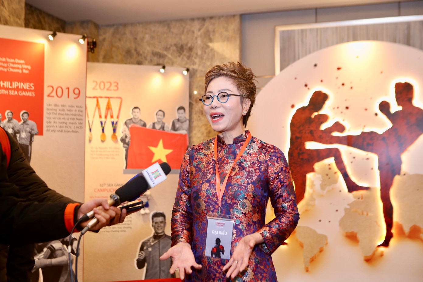 Chia sẻ trong vai trò mới, bà Nguyễn Thị Nhung cho biết: &quot;Có thể nói cả cuộc đời tôi gắn bó với thể thao và cho tới giờ tình yêu ấy không bao giờ cạn. Tôi luôn muốn đóng góp dù là nhỏ nhất cho thể thao nước nhà. Kickboxing là môn thể thao tuy mới du nhập vào Việt Nam nhưng lại có khá nhiều thành tích và khá phù hợp với thể lực tầm vóc của người Việt Nam. Tôi mong muốn sẽ góp phần cùng ban chấp hành khoá I phát triển phong trào tập luyện kickboxing trên cả nước nhằm nâng cao sức khoẻ, thể lực, khả năng tự vệ và nuôi dưỡng tinh thần thượng võ, ý chí tự lực, tự cường. Bên cạnh đó chúng tôi cũng mong muốn phát triển bộ môn này theo hướng chuyên nghiệp, như định hướng của thể thao Việt Nam trong những năm tới”.