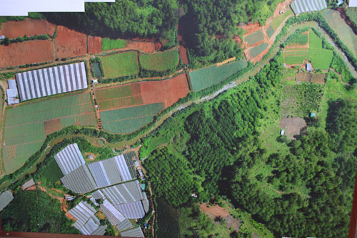 Hình ảnh một vườn rau ở TP.Đà Lạt chụp từ máy bay không người lái. Ảnh: Thanh Niên. Hình ảnh một vườn rau ở TP.Đà Lạt chụp từ máy bay không người lái. Ảnh: Thanh Niên