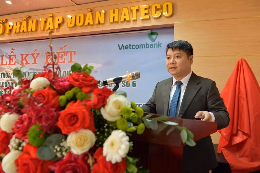 Ông Hoàng Đình Tuấn – Tổng giám đốc Hateco Group phát biểu tại Lễ ký kết Ông Hoàng Đình Tuấn – Tổng giám đốc Hateco Group phát biểu tại Lễ ký kết