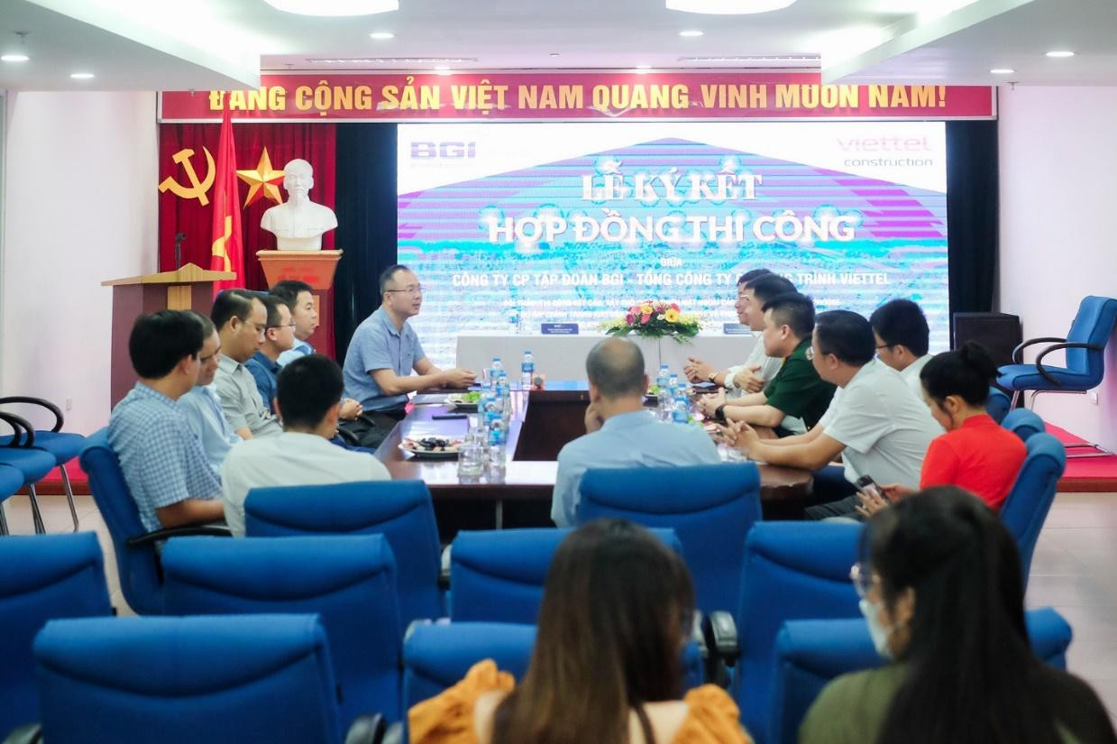 Toàn cảnh lễ ký kết giữa BGI Group và Viettel Construction