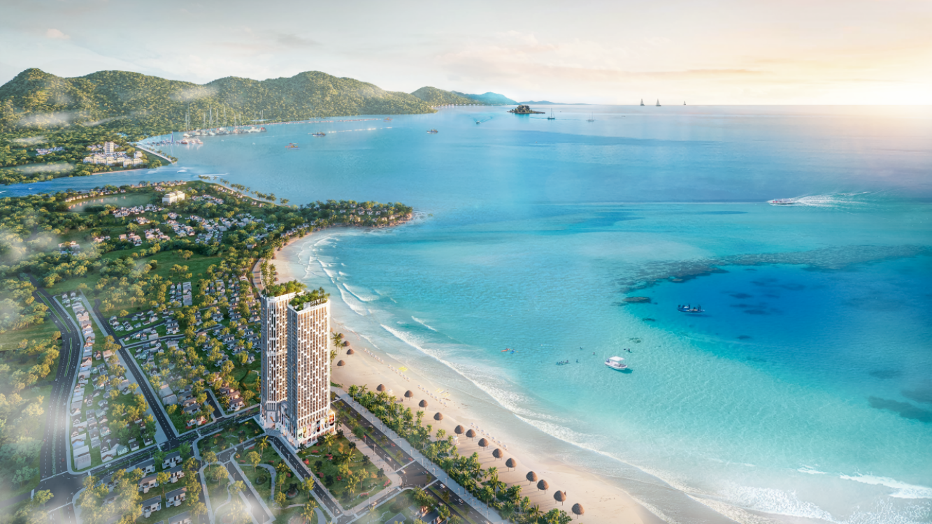 Shizen Nami là dự án cao tầng tựa mình ven bờ Tây Bắc vịnh Đà Nẵng, tích hợp trung tâm y học tái tạo phục vụ khách du lịch y tế