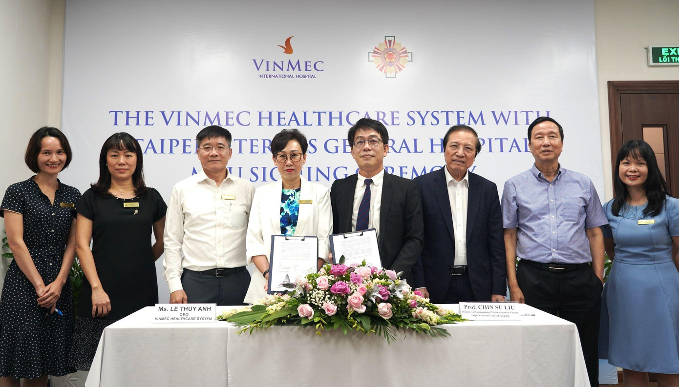Vinmec ký kết hợp tác đào tạo chuyên sâu cho đội ngũ bác sĩ, điều dưỡng về ghép tế bào gốc tạo máu tại Bệnh viện Cựu chiến binh Đài Bắc (Taipei Veterans General Hospital), một trong những bệnh viện hàng đầu trong lĩnh vực này tại khu vực