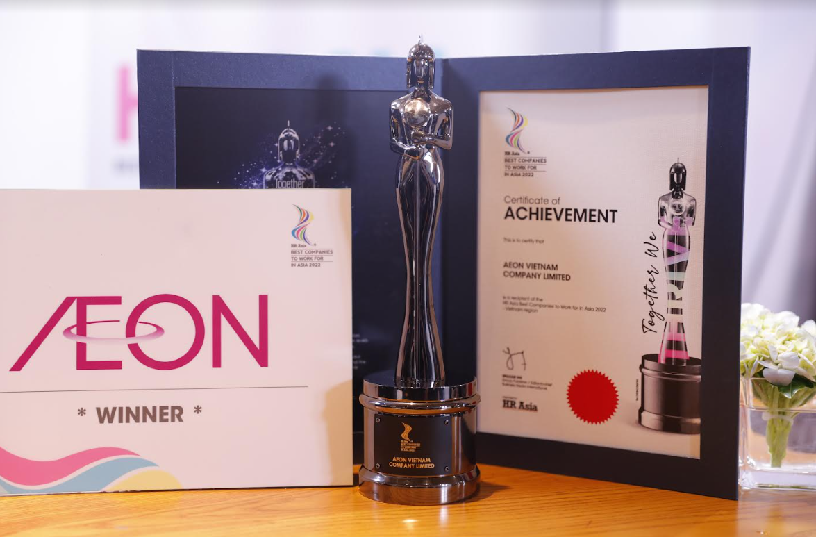 AEON Việt Nam được vinh danh là “Nơi làm việc tốt nhất Châu Á” 4 năm liền AEON Việt Nam được vinh danh là “Nơi làm việc tốt nhất Châu Á” 4 năm liền