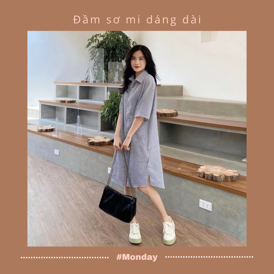 Thứ 2 nhẹ nhàng với đầm sơ mi dáng dài cực “chanh sả” có giá từ 129K trên Shopee. Thú vị hơn, họa tiết sọc trên áo còn khéo léo giúp nàng ăn gian chiều cao hiệu quả! Thứ 2 nhẹ nhàng với đầm sơ mi dáng dài cực “chanh sả” có giá từ 129K trên Shopee. Thú vị hơn, họa tiết sọc trên áo còn khéo léo giúp nàng ăn gian chiều cao hiệu quả!