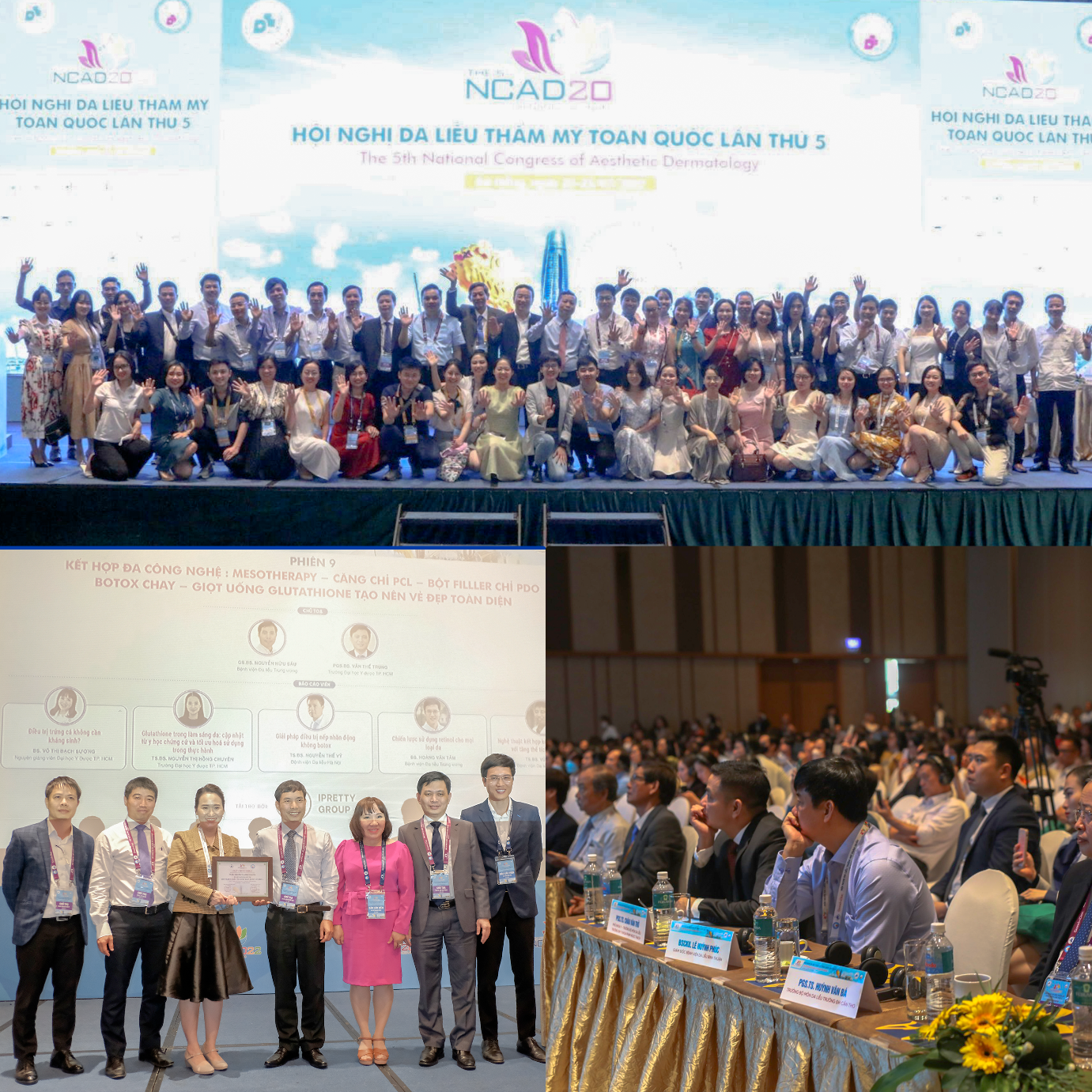 Lễ khai mạc và phiên khoa học được tài trợ bởi Ipretty Group tại Hội nghị Da Liễu Thẩm Mỹ Toàn Quốc lần thứ 5