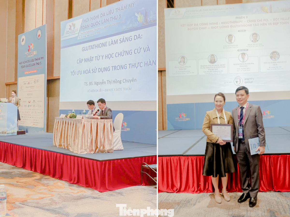 TS.BS. Nguyễn Thị Hồng Chuyên báo cáo tại hội nghị