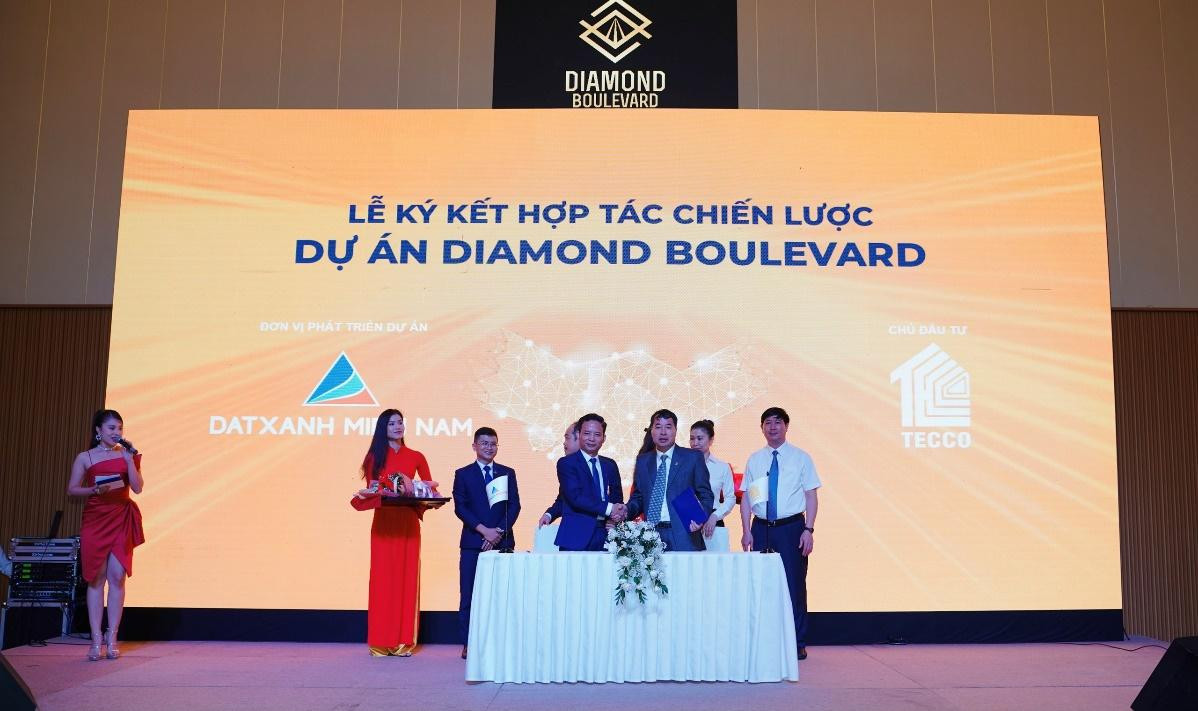 Đất Xanh Miền Nam và chủ đầu tư Tecco ký kết hợp tác chiến lược triển khai dự án Diamond Boulevard