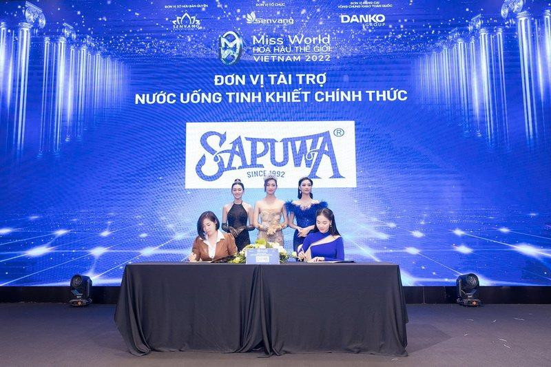 Lễ ký kết tài trợ tài trợ nước uống tinh khiết chính thức cuộc thi Miss World Vietnam 2022