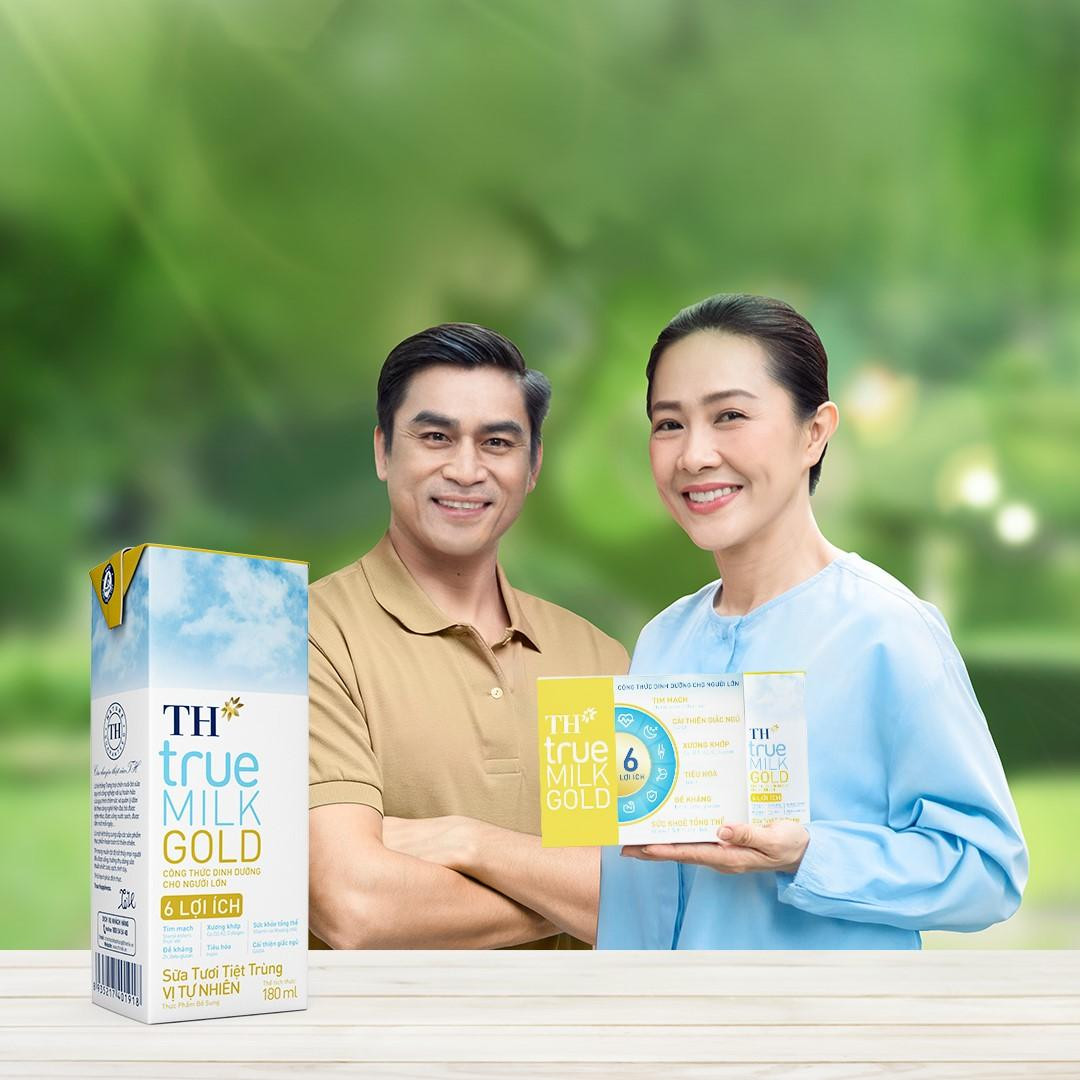 TH true MILK GOLD – sản phẩm sữa tươi với công thức dinh dưỡng cho người lớn tuổi đầu tiên tại Việt Nam.