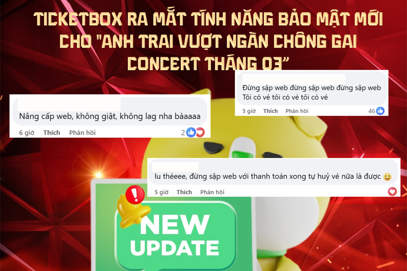 Việc Ticketbox hoàn tiền và hủy vé đã đặt thành công là "ác mộng" của các fan. Việc Ticketbox hoàn tiền và hủy vé đã đặt thành công là "ác mộng" của các fan.