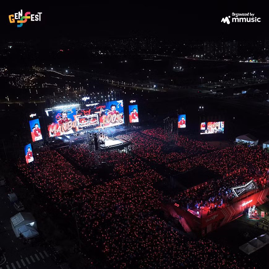 Trước đó, The Global City từng là địa điểm tổ chức các đêm nhạc lớn như Hội Thuần Hội hay GENfest, nơi khán giả đã "mục sở thị" độ siêu hoành tráng của sân khấu. - Ảnh: GENfest.