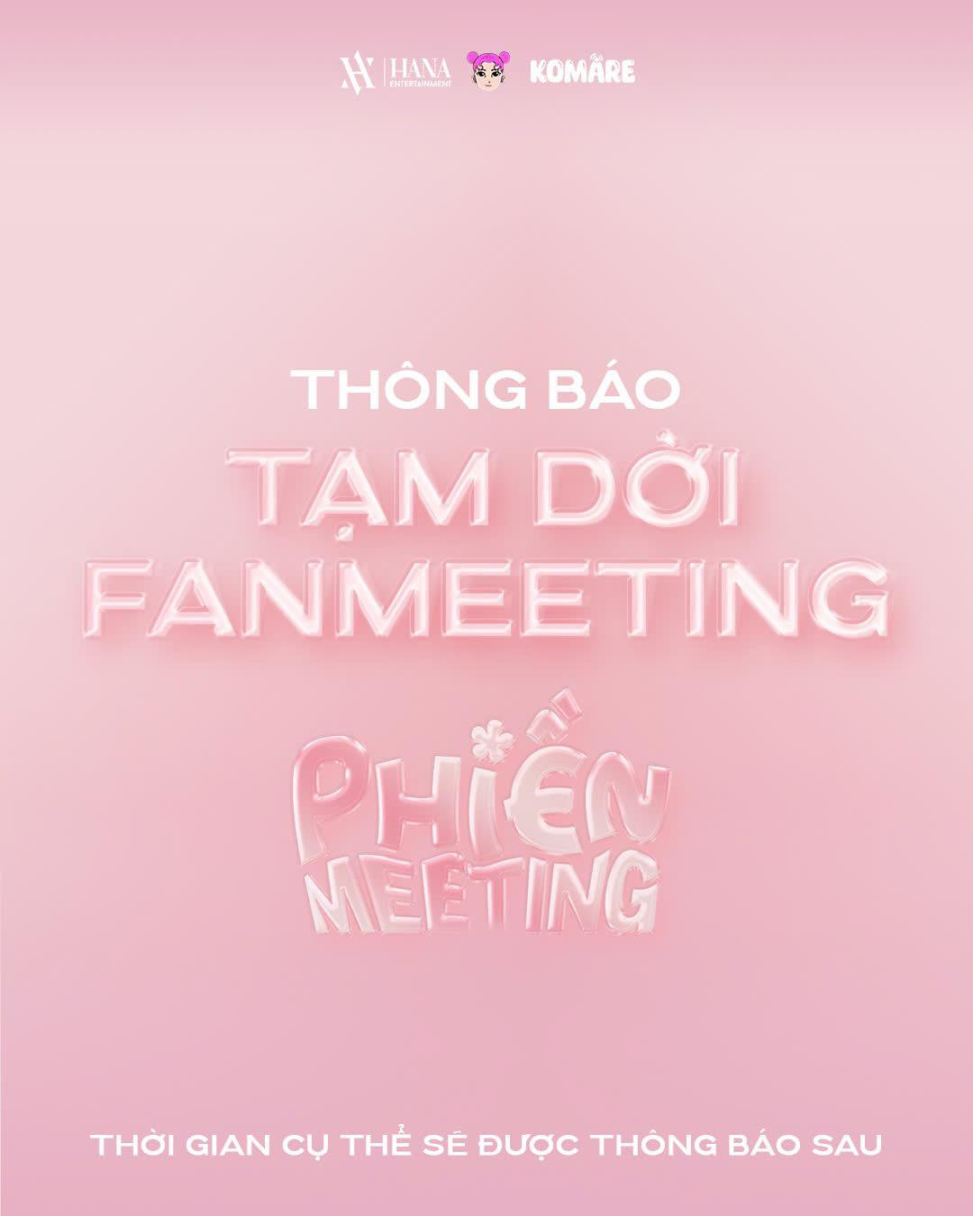 Theo lịch trình, Phiền Meeting của &quot;chị đẹp&quot; Mie sẽ diễn ra vào ngày 23/5.